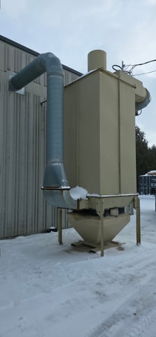 6000 cfm Murphy #MKA-750, Industrial Dust Collector, 20 HP @ 3600 RPM fan motor, 1/2 HP shaker motor, 13"