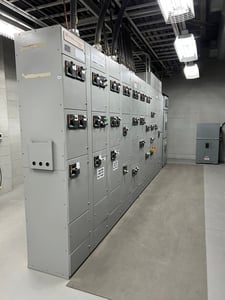 Cutler-Hammer, Advantage-2100, Motor Control Center w/ Transfer Switch, 1200 amps, 10 sections, 600 Volt