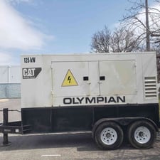 125 KW Olympian #D125P1_I, Diesel Generator, 188A, 3PH, 480/277 Volts, trailer, 2330 Hrs