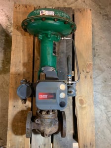 1.5" Fisher, 300# pressure, Control Valve w/ 667 Actuator & DVC6200 FieldVue Positioner