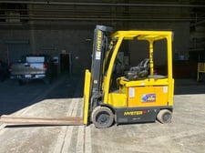 7,000 lb. Hyster #E70XN, Electric Forklift, Cushion Tire, Sit-down Rider, 3310 hours, 2021 (2 available)