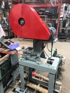 5 Ton, Alva Allen #BT-5, mechanical OBI press, 1-1/4" stroke, 7" Shut Height, on stand, foot & hand pedal