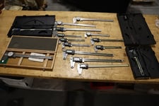 Vernier Calipers, 6" & 12", mixed LOT, Digital & Dial