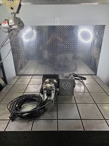Haas #T5C, CNC tilting indexer 2-Axis rotary table, pneumatic brake