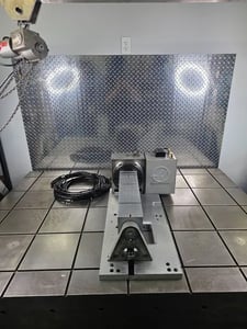 8.3" Haas #HRT-210, CNC rotary table, 4-Axis type 4 station platter & support, pneumatic brake