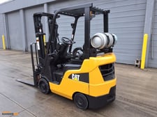 3500 lb. Caterpillar #C3500, propane forklift, foot controls, hand controls, ROPS, 187" lift height, 3 stage