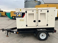 35 KW Caterpillar #XQ35, Portable Diesel Generator Set, CAT C2.2 engine, circuit breaker, 120-480 Volts