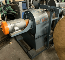 ADS, Motorized Recoiler, 15" diameter x 16" wide drum, 5 HP DC motor, 108.81:1 gearbox ratio, 180 Volt