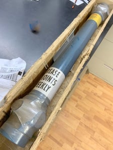 BM & M #490M-32.25-9-SP, Driveline Hanger Assembly w/ Yokes, 35-1/4" length, 2016