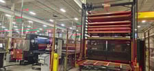 33 Ton, Amada #EMK-3612M2, 58 Station 4 Auto-Index, 60" x 240" w/ repositioning, ASIII MP-300 Automation, 2014