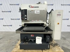 37" Timesavers #Lynx-37MWT-DD-60, 2-head wet belt sander deburring & finishing machine, 2021