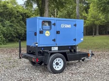 40 KW SDMO, diesel generator, trailer/enclosed, 120/240 Volts, 133 hours, 2007