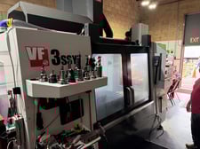 Haas #VF-3SSYT, CNC vertical machining center, 24 automatic tool changer, 40" X, 26" Y, 25" Z, 15000 RPM