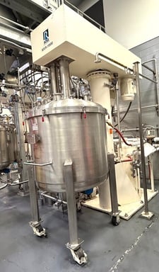 300 gallon Ross #CDA-300, Dual Shaft Vacuum Mixer w/ Sweep & High Shear Disperser Blade, 11'-1" tall, 50 psi
