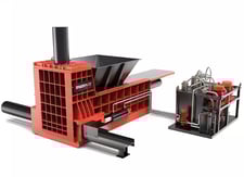 Enerpat #TH-Series, Triple Compression Scrap Metal Baler, 20 TPH