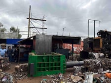 Enerpat #AMB-L, Lid Style Automatic Scrap Metal Baler, 160-315 ton press force, 2-10 TPH, Siemens motor