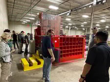 Enerpat #AMB-L, Lid Style Automatic Scrap Metal Baler, 160-315 ton press force, 2-10 TPH, Siemens motor