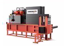 Enerpat #HBA-B, Bagging Press Machine w/ Feeding Conveyor, adjustable bale