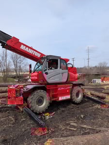 11000 lb. Manitou #MRT-2150P, Telehandler, 68'7" lift height, 58'9" reach, diesel, 11000 hours, 2020