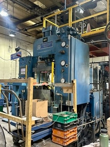 125 & 118 Ton, Powder Mate #PM125, compacting press, 16" stroke, 10" depth max, Parker PLC, 40 HP