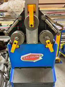 2-1/2" x 2-1/2" x 3/8" Ercolina #CE60H3, Angle Roll Bending Machine, pedestal NC Control