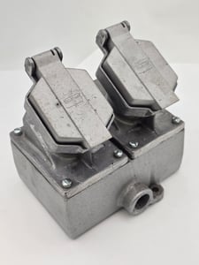 20 A, Crouse-Hinds #ENCRC22201, Circuit Breaking Receptacles, 125VAC, explosion proof