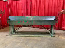 18 gauge x 8' Brown & Boggs #188, hand brake, 8' 1" bending length, 1-7/8lift of beam, 2 arm counterweights