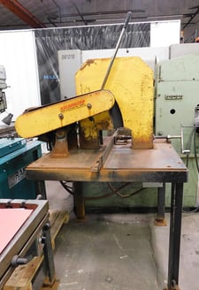 20" Kalamazoo, abrasive metal cutting saw, 15 HP, 1" arbor,