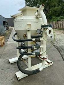 Low pressure dense phase transporter, Carbon steel, complete with hopper aeration, 15 psi