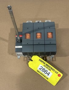 400 Amp. ABB #OS400J03, general purpose switch, 600 VAC