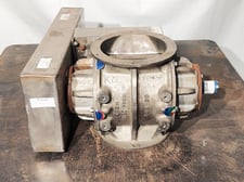 8" Premier, Stainless steel rotary airlock, shallow pocket design, no gearmotor or sprocket