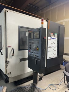 Mazak #Space-Gear-U44, Co2 laser cutter, 2500 watts, 50" X, 50" Y, 16.5" Z, Fanuc L-64, 2007