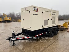 300 KW Caterpillar #XQ330, diesel generator set, 405 HP @ 1800 RPM, C9 engine, trailer mounted, 2025