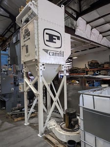 2000 cfm, Farr #GS-4, Dust Collection System, 7.5 HP blower, (4) cartridge filters