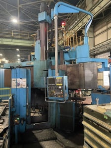 Toshiba #TMC-16C-APC, CNC Vertical Boring Mill, 61.75" X, 41.34" Z, 39.37" cross rail travel, 78.7" machining