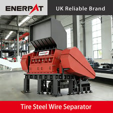 Enerpat #MSA-R1600, Tire Steel Wire Separator, 5 tons/hr, 295 HP Siemens motor