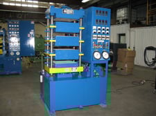 50 Ton, Wabash #PC-50-18-8TM, 4 opening hydraulic press, 12" stroke, 3" -41.5" daylight, 8 platens