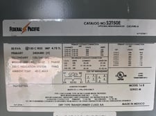 50 kVA 240x480 Pri. 120/240 Sec., Federal Pacific Single Phase Transformer
