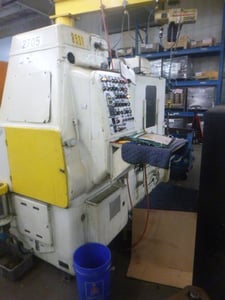 Pfauter #P-630, gear hobbing machine, with tailstock, automatic hob shift, slat type chip conveyor, 1975