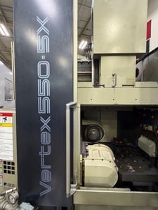 Mitsui-Seiki #Vertex-550-5X, CNC vertical machining center, 21.7" X, 23.6" Y, 19.7" Z, 40 automatic tool