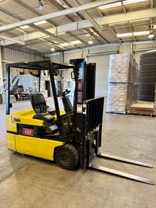3500 lb. Yale #ERP035TGN36T, electric forklift + GNB 36V charger package, 2019