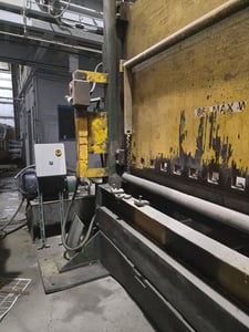 Custom, Hydraulic Guillotine Rubber Bale Cutter, 86" blade width, 60" daylight under blade, 25 HP, 460 Volt