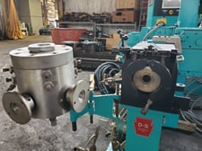 1.5" Davis Standard, Cold Feed Rubber Extruder, 10 HP, 1775 RPM, power feed roll, adjustable scraper blade