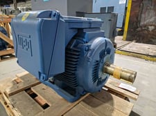 200 HP 1200 RPM Weg, Frame 445/7T, TEFC BB, 460 Volts, New Surplus