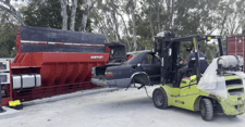 Enerpat America #SCE5000, Metal Scrap Mobile Car Baler, 197" Long Compression Chamber, 33.5" 25.6" Bales, NEW