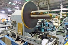 10000 lb. Sesco, uncoiler, 40" face mandrel, 16"-20" ID, traversing base