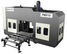 Prodevco #PBM-5000, Plate Beveling Machine, 0&deg;-70&deg; Bevel Angle, 2" thick x 197" L max Plate Size, 4-29 IPM