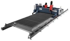 Prodevco #PDP-3000, Plate Drilling & Plasma Cutting Machine, Dual Gantry, Multi-Position ATC