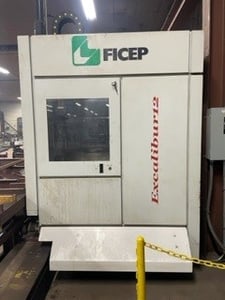 Ficep #Excalibur-12, CNC Drill Line, (1) Drill Head, 47" x 47" max Section Volume, 40 mm Drilling diameter, 8