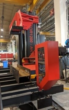 Akyapak #1ADL-1200, CNC Beam Drilling Line, Single-Spindle, 40' Work length, 2"-47" H x 2"-47" width Profile